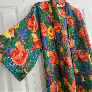 Victoria Secret Silk Floral Bathrobe!